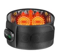 Coussin chauffant sans fil pour le bas du dos pour soulager la douleur lombaire, masseur du bas du dos avec 3 modes de vibration et 5 niveaux de chauffage, ceinture chauffante de soutien de la taille
