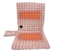 Coussin Chauffant Siege Bureau, Couvre-Sièges Chauffants 35 °c-55°c Chauffage Rapide Avec Arrêt Automatique Portable épais Et Doux Heating Pad Pour Dos, Lombaires, Hanches, 45x90cm (Rose)