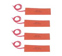Coussin Chauffant Silicone 12V 20W 4 Pièces, Tapis Flexible 50x150mm, Chauffage Industriel Tuyau Réservoir