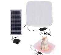 Coussin chauffant solaire pour chat, lit chaud pour chien et chat 100 W - coussinets thermiques extra chauds, coussin chauffant en Peta imperméable, chien et lit chaud en plein air pour,