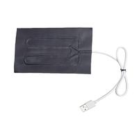 Coussin chauffant USB - 15 x 10 cm - Multifonctionnel - Pour le sec - Coussin chauffant électrique - 5 V 1 A - Pour l'abdomen - Fournitures de chauffage d'hiver portables pour l'abdomen, les lombaires