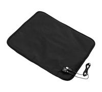 Coussin chauffant USB, 43 cm, tapis de siège hiver avec surface en peluche et rembourrage éponge, interrupteur à un bouton, coussin chauffant portable pour voiture bureau maison, câble USB inclus