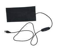 Coussin chauffant USB 5 V - Trois niveaux de température | Élément réglable | Film chauffant en fibre de carbone 10 x 20 cm pour soutien lombaire, oreiller, coussin | Minuteur basse tension, sûr et