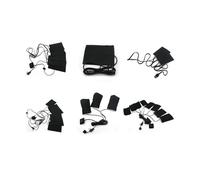 Coussin Chauffant Usb 5v En Fiber De Carbone, 1 Lot De 1, 2, 3, 5, 6, 8 Feuilles Chauffantes