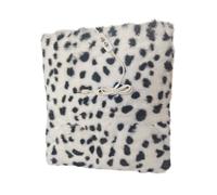 Coussin chauffant USB avec 3 niveaux de chaleur Blanc | Chauffe-pieds électrique thermique en fourrure pour la maison, la détente, sous le bureau