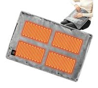 Coussin Chauffant USB pour Chauffe-Mains Portable avec 3 Niveaux de Chaleur | Petit Coussin Chauffant pour Lieu de Travail Camping Lit Maison Chambre Canapé Bureau Dortoir Appartement Gris