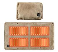Coussin Chauffant USB pour le Chauffe-Mains Portable avec 3 Niveaux de | Petit Coussin Chauffant pour Lieu de Travail Camping Lit Maison Chambre Canapé Bureau Dortoir Appartement Brun
