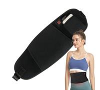 Coussin chauffant USB pour le dos avec poche pour les mains | Chauffe lombaire avec 3 réglages de chaleur, ceinture lombaire chauffante pour intérieur et extérieur