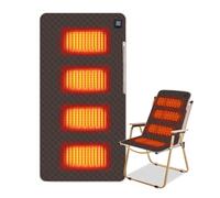 Coussin Chauffant USB Rechargeable 5V, Coussin Chauffant éLectrique avec 3 Niveaux de Température, Coussin Chauffant Thérapeutique pour le Dos, les Lombaires, les Hanches, les Cuisses