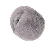 Coussin chauffe-pieds électrique USB en peluche avec technologie de chauffage à l'absinthe pour l'hiver à la maison et au bureau, doux, amovible, léger, rose, bleu, gris (Grise)