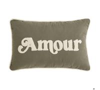 Coussin Cherry vert Kaki 58x10cm - Atmosphera Créateur d'intérieur