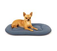 Coussin Chien - Coussin Chat - 45x33x3cm - Idéal pour Chihuahua, Yorkshire Terrier, Spitz Nain, Caniche Toy & Bichon Maltais - Flamingo Coussin Firenze Ovale Bleu