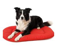 Coussin Chien - Coussin Chat - 71x51x3cm - Idéal pour Cocker Spaniel, Beagle, Shetland Sheepdog, Shiba Inu & Whippet - Flamingo Coussin Firenze Ovale Rouge