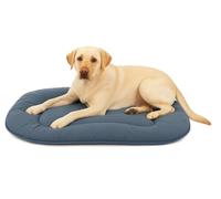 Coussin Chien - Coussin Chat - 77x54x3cm - Idéal pour Bulldog Français, Boston Terrier, Carlin, Teckel & Schnauzer Nain - Flamingo Coussin Firenze Ovale Bleu