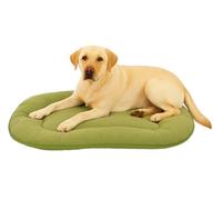 Coussin Chien - Coussin Chat - 77x54x3cm - Idéal pour Bulldog Français, Boston Terrier, Carlin, Teckel & Schnauzer Nain - Flamingo Coussin Firenze Ovale Vert