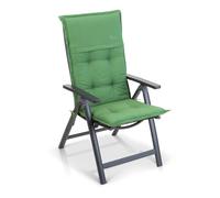 Coussin Coburg Coussin de fauteuil chaise de jardin à dossier haut en polyester 53x117x9 cm