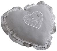 Inconnu Coussin Coeur Gris