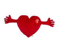 Coussin coeur rouge avec bras ouverts Cadeau amour love Saint-Valentin Multi G