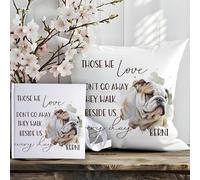 Coussin commémoratif personnalisé avec photo sur mesure pour perte d'animaux domestiques, livre, carnet de notes, album de chien, chiot, couverture de nom, insérez un message confortable, souvenir