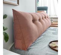 Coussin Compensé Triangulaire, Oreiller De Lecture TêTe De Lit, Dossier De TêTe De Lit Amovible, Coussin Lombaire en Coin, Support De Positionnement pour Chambre Lit(150 x 50 x 20 CM,Pink)