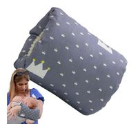 Coussin Confort - Coussin d’Allaitement 9,84" | Cousşin de soutien de tête anti-rejet avec trou pour le bras pour allaitement et biberon du nouveau-né, lot de 1 Cousşin de voyage en coton lavable et c