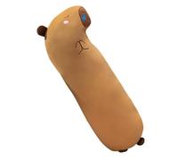 Coussin Corporel en Peluche Coussin Apaisant Compagnon De Décoration | Oreiller Long En Peluche Capybara pour Canapé Lit Siège de Voiture Filles Garçons Adultes Adolescents