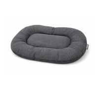 Coussin Coton Polyester Ovale, 50x30 cm, Tissu Oxford Noir