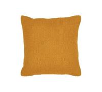 Coussin coton recyclé ocre 45 x 45 cm