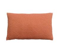 Coussin coton stonewashed Vivaraise Maia Orange 30x50 cm