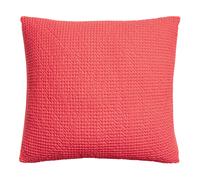 Coussin coton stonewashed Vivaraise Maia Rouge 45x45 cm