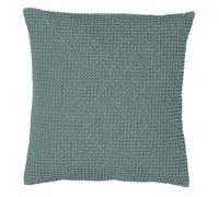 Coussin coton stonewashed Vivaraise Maia Vert 45x45 cm
