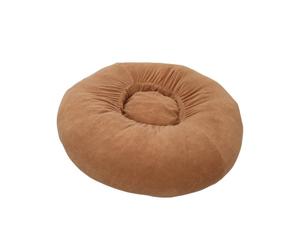 Coussin coupey beige