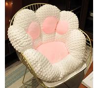 Coussin,Coussin de siège pour Pattes de Chat,Joli Coussin d'assise pour canapé,Coussin pour de Chat Mignon décoration pour l'extérieur Sol Chaud Doux pour la Peau(60x60cm, Mousse pressée Blanche)