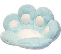 Coussin,Coussin pour pattes de chat,Coussin de siège mignon Coussin pour chaise canapé paresseux Décoration extérieure Plancher chaud Coussin Tapis chaud doux pour la peau (70x70cm, bleu)