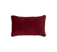 Coussin Créateur d'intérieur Lilou déhoussable 30x50cm Polyester Rouge Grenat