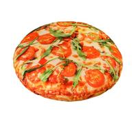 Coussin créatif à pizza de 40 cm, coussin de simulation alimentaire 3D, peluche douce et ronde, décoration de pizza au pepperoni réaliste, décoration amusante pour la maison