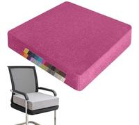 Coussin cylindrique carré pour canapé 55 x 55 x 8 cm, Lin, garnissage en Mousse Haute densité, antidérapant, Housse Lavable zippée