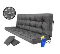 Coussin pour Palette, extérieur, balancelle, Banc de Jardin, avec Dossier. Imperméable et de qualité supérieure - L, Largeur d'assise : 150 cm