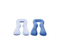 coussin d'accouchement d'allaitement usages multiples bleu à crreaux bleu