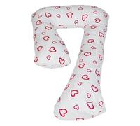 Coussin D'accouchement Pre/Post Natal Coeurs Rouges