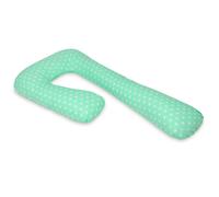 Coussin D'accouchement Pre/Post Natal Etoiles Blanches Sur Fond Bleu Menthe