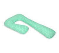 Coussin D'accouchement Pre/Post Natal Etoiles Blanches Sur Fond Bleu Menthe