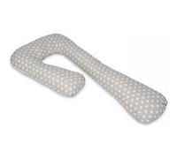Coussin D'accouchement Pre/Post Natal Toiles Blanches Sur Fond Gris
