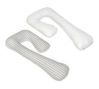 Coussin D'accouchement Pre/Post Natal Losanges Gris Et Blancs Blanc