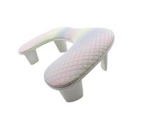 Zialofi Coussin D'accoudoir à Ongles En Forme de U, Repose-bras Souple Détachable, Repose-bras à Ongles Respirant pour, Grille colorée