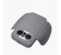 Coussin D'accoudoir Console Centrale Voiture Avec 2 Porte-gobelets Poche Latérale Housse Coussinets De Rehaussement Automatique En PU(Gray)