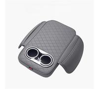 Coussin D'accoudoir Console Centrale Voiture Avec 2 Porte-gobelets Poche Latérale Housse Coussinets Rehaussement Automatique En PU(Gray)