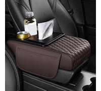 Coussin d'accoudoir de Console Centrale Automatique pour Ferrari 296 GTS 296 Speciale A 458 Spider F8 Spider,Coussin d'accoudoir en Cuir PU,Coussin de Hauteur,Brown