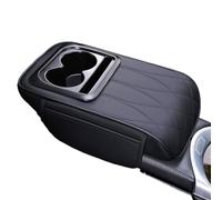 Coussin d'accoudoir de console centrale - Cuir 4 en 1, boîte de rangement, support de tasse de téléphone | Compatibilité générale, intérieur de voiture élégant, mise à niveau du confort pour les condu