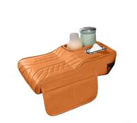 Coussin d'accoudoir de console centrale de voiture, fente pour porte-gobelet, organiseur de voiture étanche, coussin de contrôle central, pour la plupart des véhicules (orange)